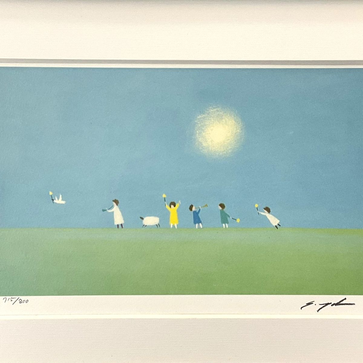 Yahoo!オークション -「葉祥明」(シルクスクリーン) (版画)の Yahoo!オークション -「葉祥明」(シルクスクリーン) (版画)の