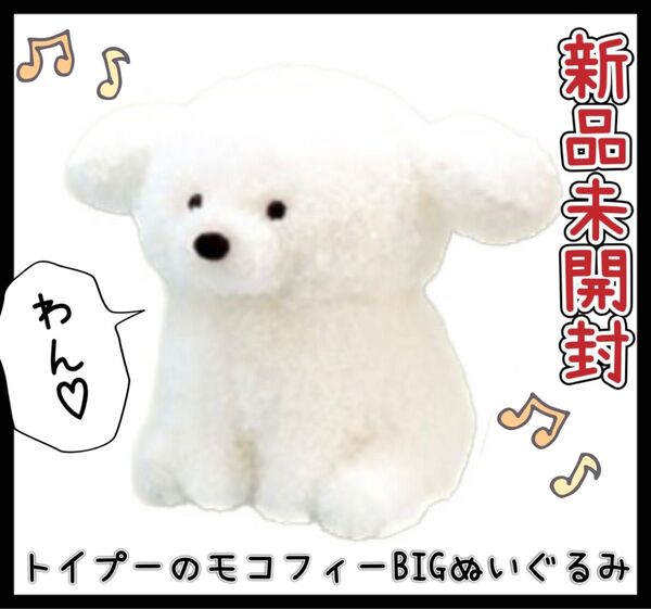 トイプーのモコフィーBIG ぬいぐるみ トイプードル もこもこ ふわふわ 新品未開封 非売品