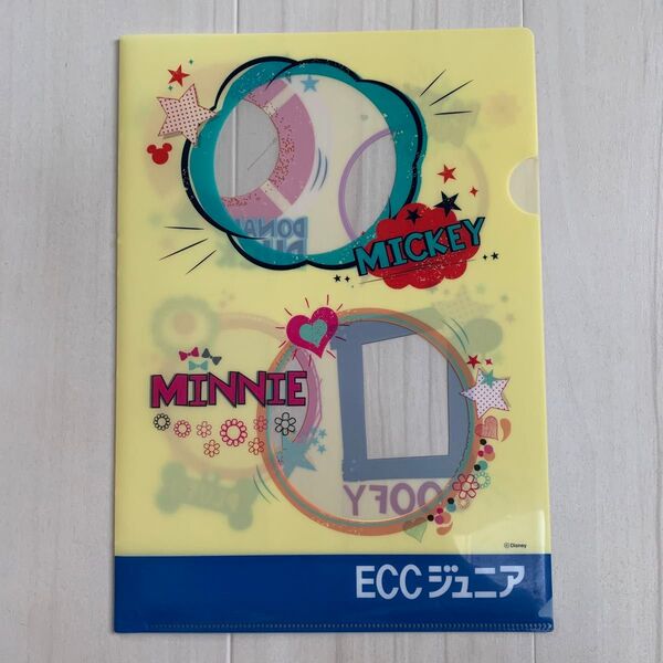 【新品】ECCジュニア ミッキー ミニー ドナルドダック A4クリアファイル