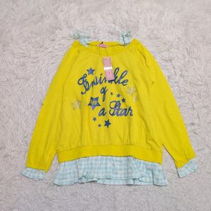 【タグ付き未使用】B.J.G. ビジューガール 長袖 トップス 140cm キッズ 子供服