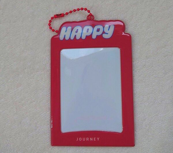 BTS JIN HAPPY ソロアルバム weverse 特典 フォトカードホルダー 赤 JOURNEY