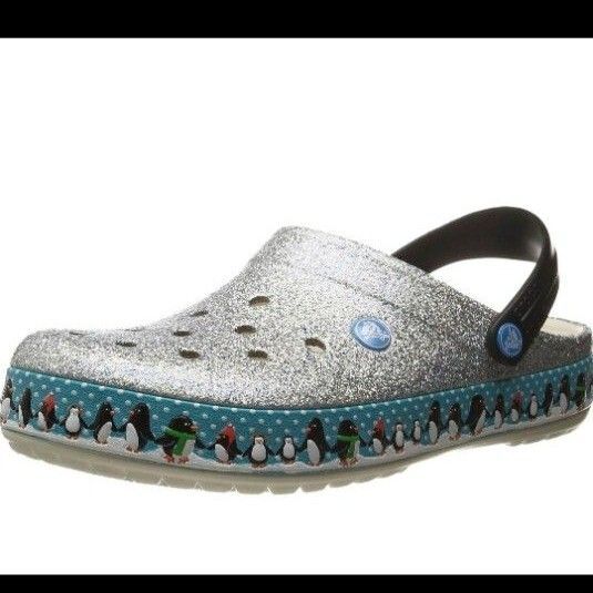 クロックス ペンギン メンズ 25cm 新品未使用 ラメ Crocs