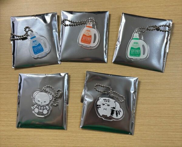 みなと商事コインランドリー POP UP アクリルキーホルダー 5種コンプリートセット