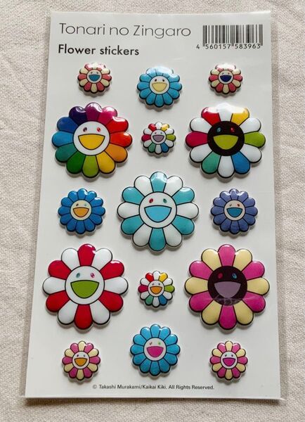 Zingaro 村上隆Rainbow ステッカーレインボーお花 新品