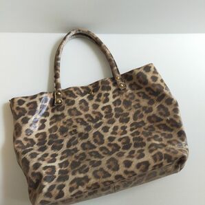 アニマル ヒョウ柄 トートバッグ 大容量 A4 レザー