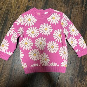 未使用 花柄ニット セーター