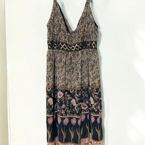 花柄 ノースリーブワンピース