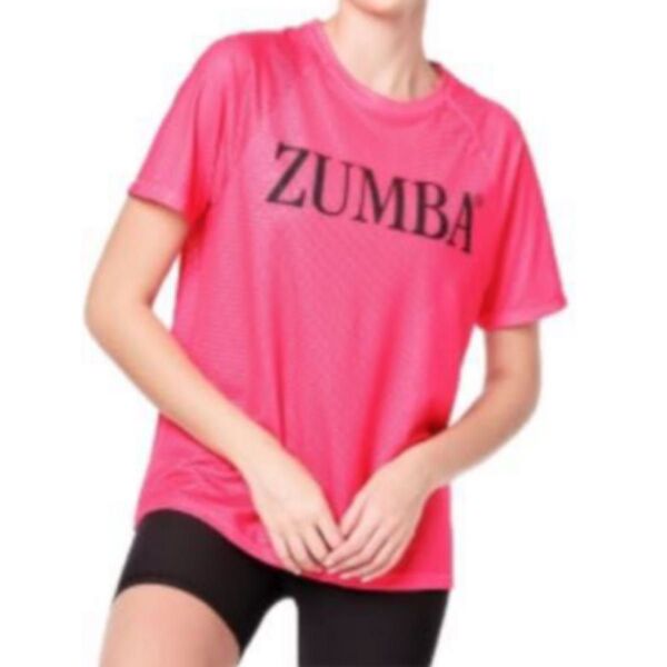 ZUMBA 正規品 メッシュTシャツ ピンク ズンバ 2024年