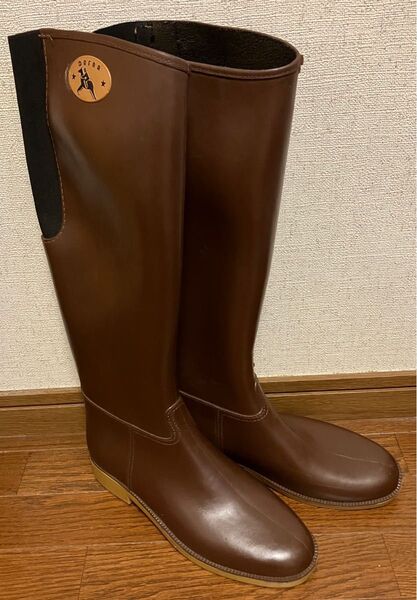 ダフナ レインブーツ ブラウン