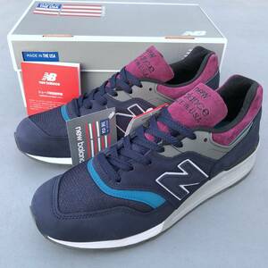 展開店舗限定 USA製 NEW BALANCE M997PTB NAVY “NORTHERN LIGHTS” US8D 26cm 新品 アメリカ米国製 ネイビー×パープル×グレー×ブルー