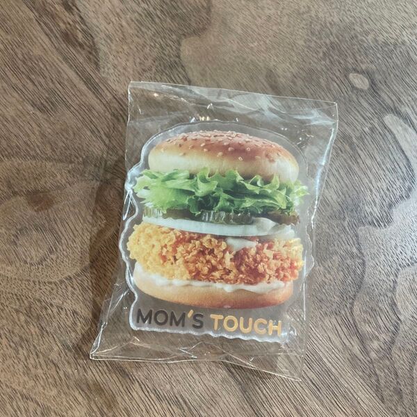 MOM'S TOUCH ハンバーガー スマホグリップ スマホケース スマホリング 携帯 スマホスタンド 韓国 食べ物 アクセサリー