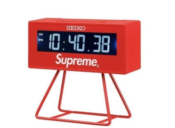 21ss SUPREME シュプリーム Seiko Marathon Clock Red セイコー マラソンクロック 赤 時計☆
