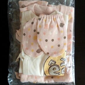 【新品】e.a.B 短肌着&コンビ肌着 手袋付き 綿100%