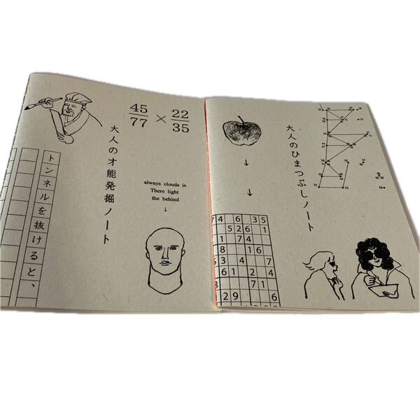 【訳あり】大人の才能発掘ノート、大人のひまつぶしノート 2冊セット 水縞