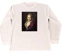 ピエトロ　ロータリ　ドライ　Tシャツ　名画　絵画　美女　美少女　グッズ　５　ロング　ロンT　白_画像1