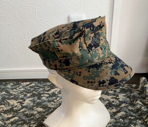 米軍 実物 海兵隊 放出品 マーパット ピクセルグリーン ワークキャップ キャップ 帽子 サイズ M 美品　　　T