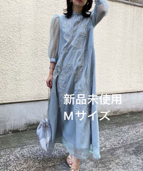 AMERI MEDI FOREST EMBROIDERY DRESS 4