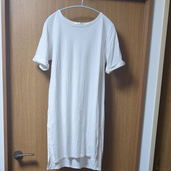 ★ロングTシャツ 半袖 ホワイト★