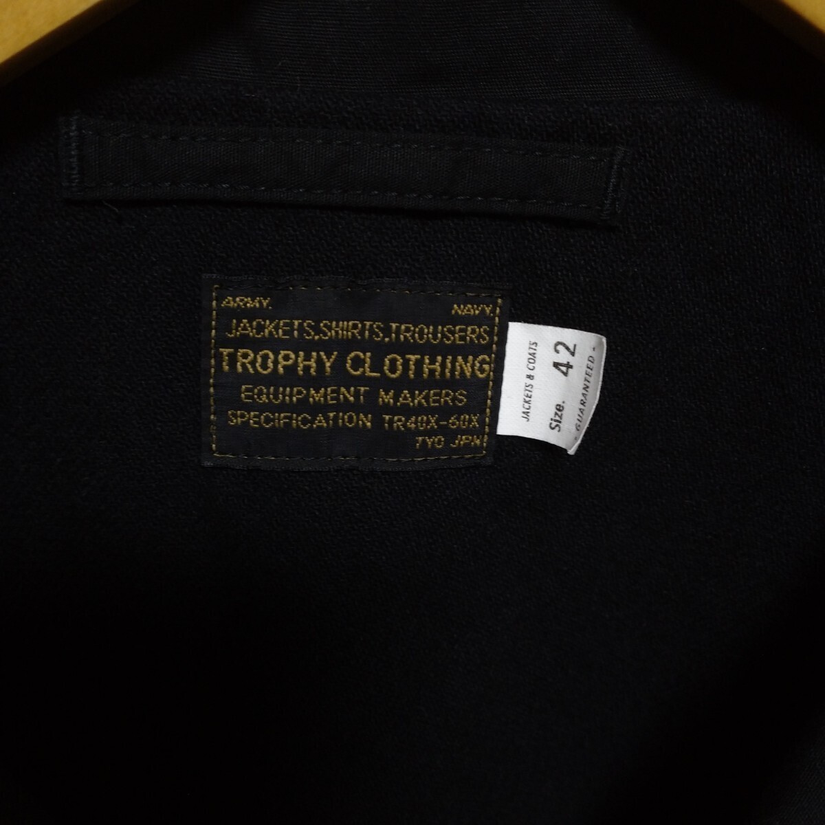 タグ付き未使用品 TROPHY CLOTHING トロフィークロージング 22AW N-4 TR.MFG フィールドジャケット TR22AW-505 42/XL タグ付き未使用品 TROPHY CLOTHING トロフィークロージング 22AW N-4 TR.MFG フィールドジャケット TR22AW-505 42/XL