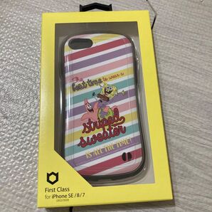 iFace First Class スポンジ・ボブ iPhone SE(第3世代/第2世代)/8/7 (スポンジ・ボブ/ストライプ