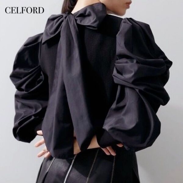 CELFORD バックリボンニットプルオーバー