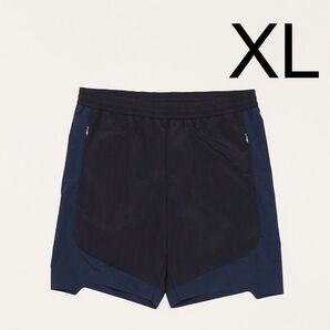 J.L-A.L Nylon Short Black x Dark Blue XL