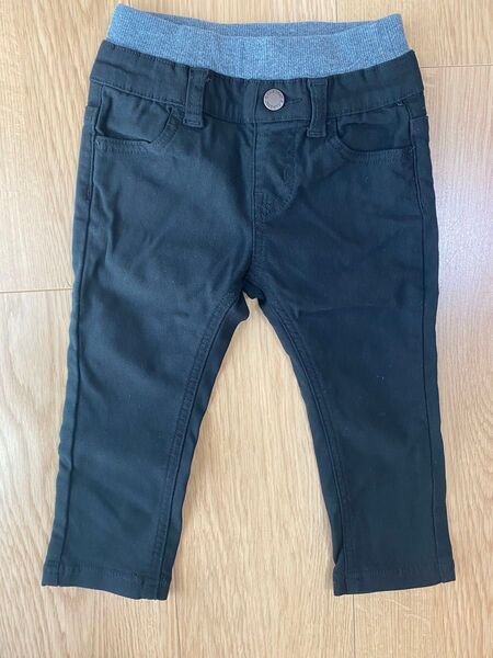 シンプル パンツ 長ズボン サイズ80 黒 西松屋