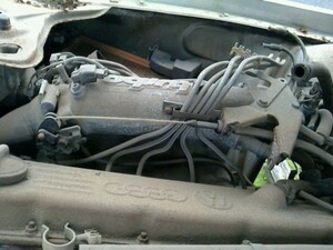 # Audi coupe quattro engine used 1981 year AUDI COUPE QUATTRO ENGINE part removing car both equipped starter motor power steering pump #