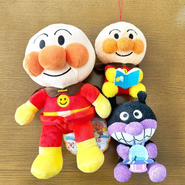 アンパンマン バイキンマン ふわりんスマイルぬいぐるみ S Plus タグ付き