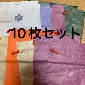 きんちゃく袋 ポーチ アメニティ袋 ビニールきんちゃく