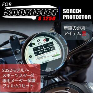 スポーツスターS1250 メーター保護フィルム