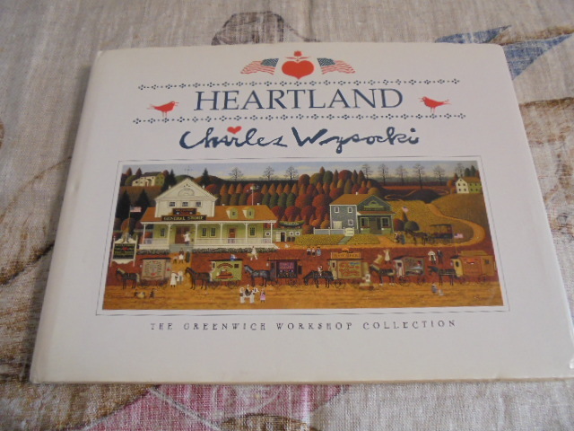 洋書チャールズ ワイソッキー Heart land Charles Wysocki アメリカンカントリー 四季 ライフスタイル トールペイント 大型本, 絵画, 画集, 作品集, 画集