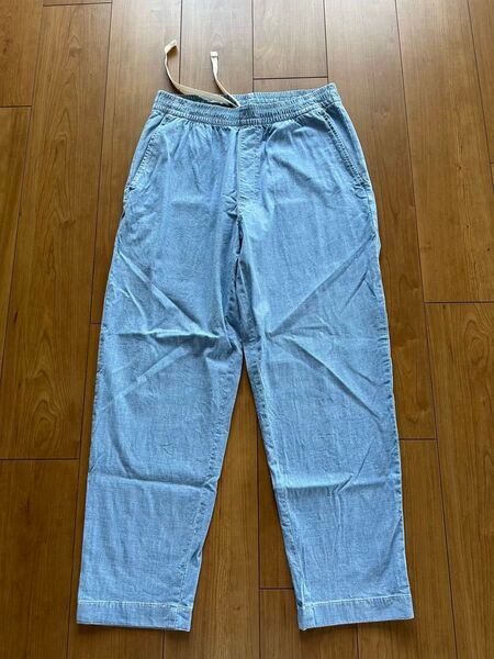 アンクルパンツ ジーンズ ユニクロ メンズS 淡い水色