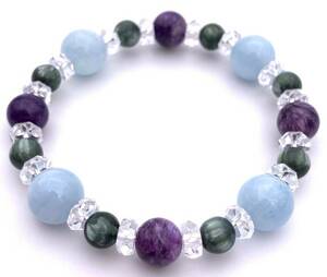  natural stone tea lower ito& aquamarine &se rough . Night. bracele 