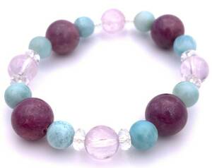  natural stone lalima-& ruby &kn Zeit. bracele 