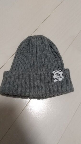 ベビーニット帽 ブランシェス グレー