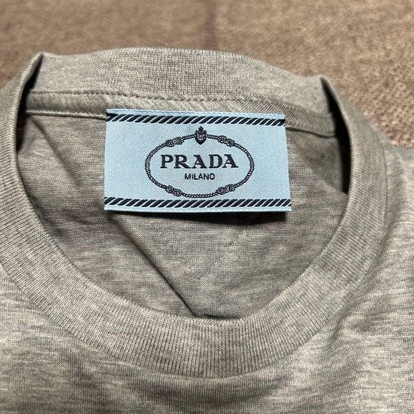新品 【PRADA】 半袖Tシャツ XS グレー インナー バラ売り