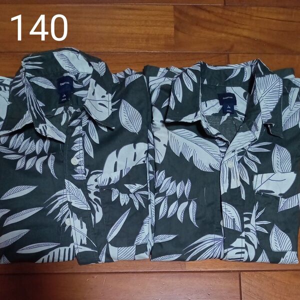 Gap GAP 柄シャツ アロハシャツ 半袖 シャツ キッズ 140