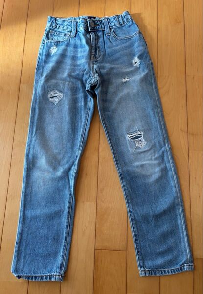 GAP DENIM キッズ ガールズ ダメージ加工デニム 140 サイズ10 Regular Girlfriend