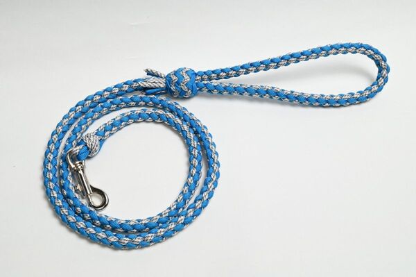 パラコード リード 全長約120cm 小型 中型犬用 カロライナブルー×アークティックカモ