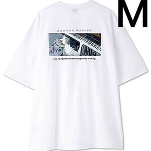 新品 新世紀エヴァンゲリオン 渚 カヲル 5分袖Tシャツ 白 Mサイズ 半袖Tシャツ カオル 晩夏物