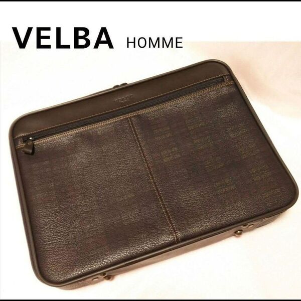 美品/VELBA HOMME ソフトアタッシュケース ビジネスバッグ
