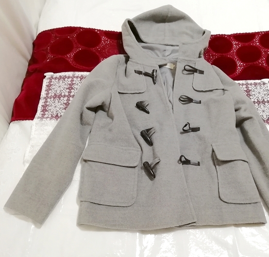 Ash gray duffel coat made in bangladesh, coat, coat in general, m size