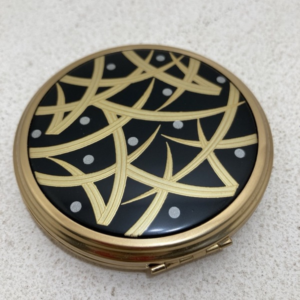 70s 資生堂 花椿会 コンパクト ミラー 露芝文 USED アンティーク 昭和 レトロ SHISEIDO★K2825A3