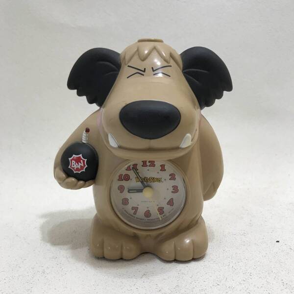 動作確認済 Wacky Races チキチキマシン猛レース ケンケン 犬 目覚まし時計 レトロ★K2876F