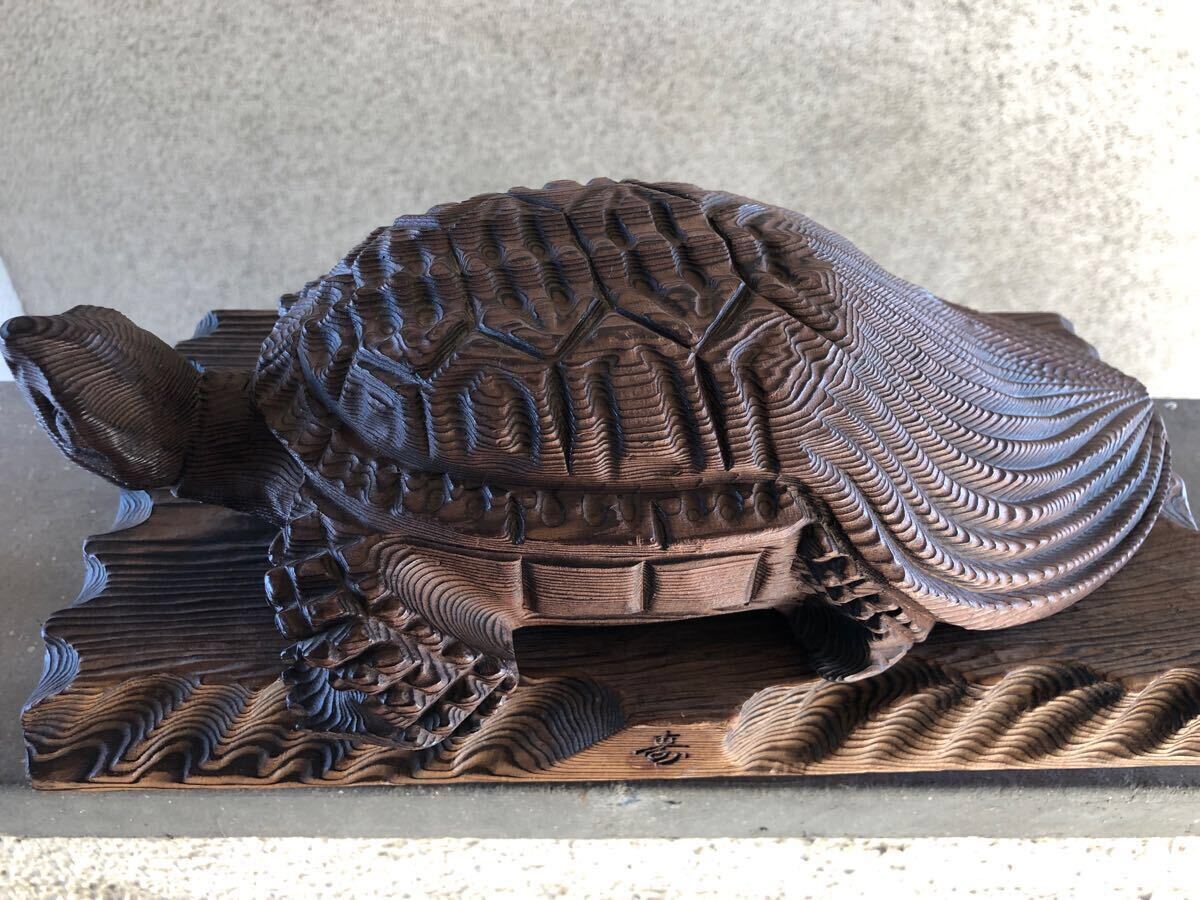 Yahoo!オークション -「亀 置物」(木工、竹工芸) (工芸品)の落札 Yahoo!オークション -「亀 置物」(木工、竹工芸) (工芸品)の落札