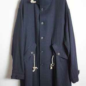 美品 正規 23AW Y's for men ワイズフォーメン Yohji Yamamoto ヨウジヤマモト フラノ トグル釦 モッズ コート MJ-C02-135 3紺本物1224O▲
