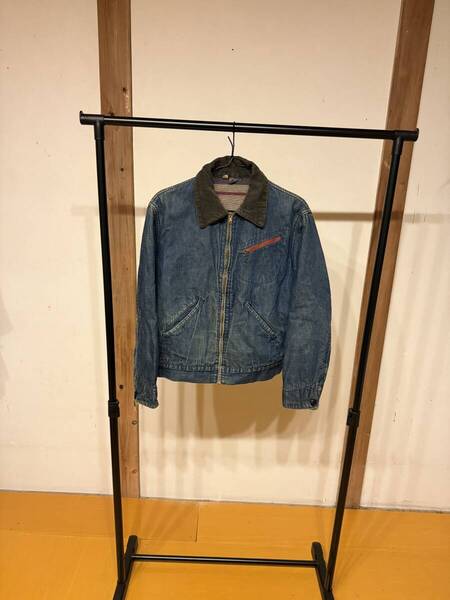 50s vintage UNKNOWN Blanket Lined Denim Zip Jacket