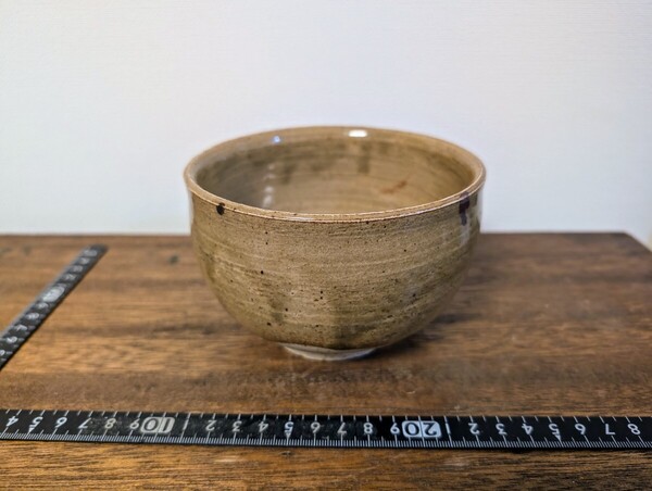 椀形灰釉茶碗 中国古陶磁 骨董 茶器 茶道具 陶芸 美術品 時代品