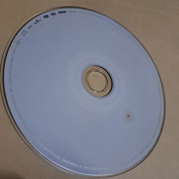 MISIA LOVE IS THE MESSAGE CD ディスクのみ